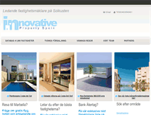 Tablet Screenshot of fastigheter-marbella.se